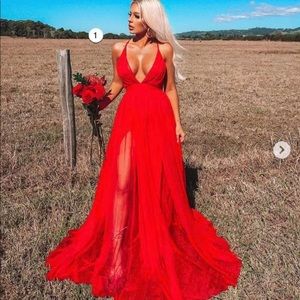 Maxi red dress ❤️ SOLD